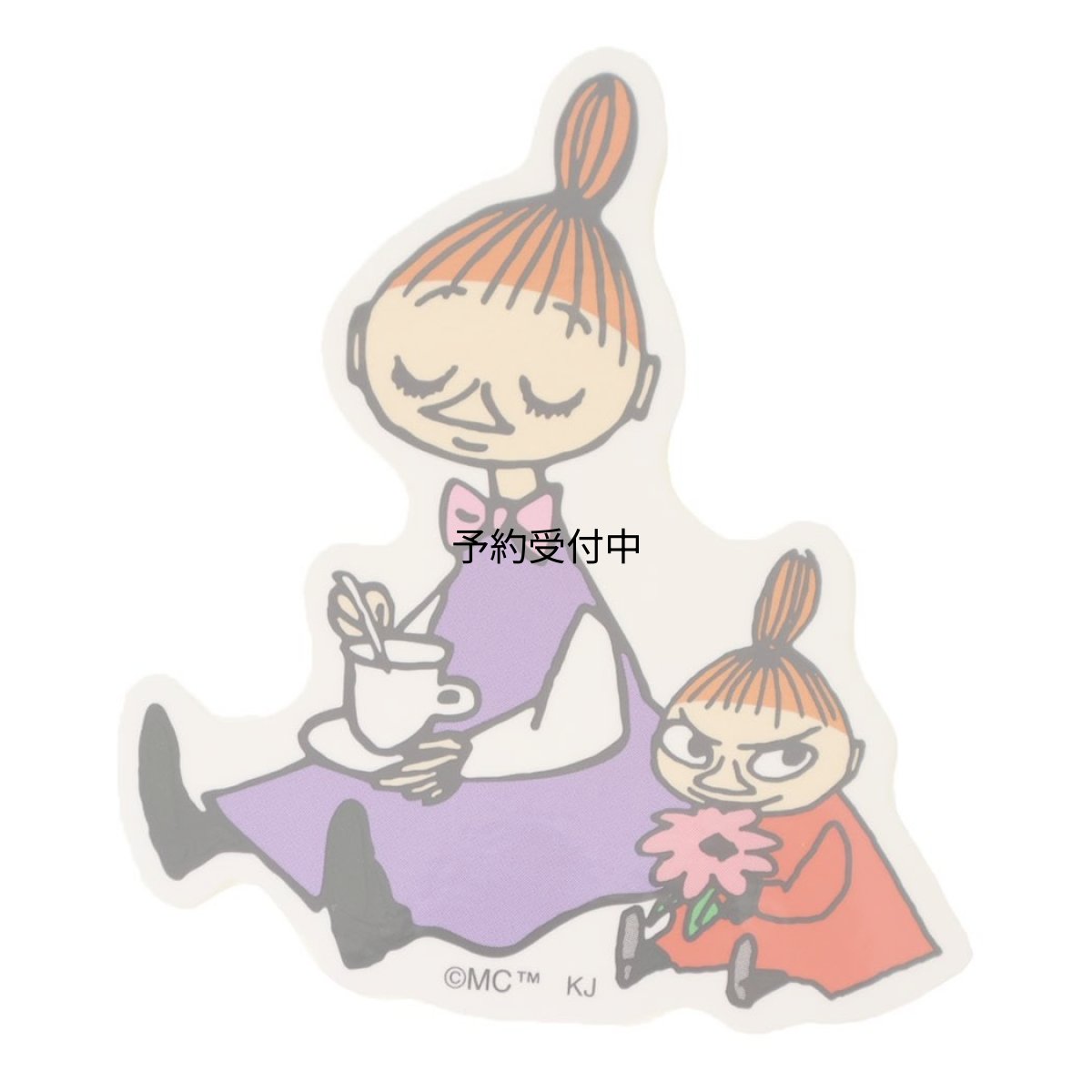 画像1: ムーミンダイカットシールミニデコステッカー リトルミイとミムラねえさん 北欧 (1)