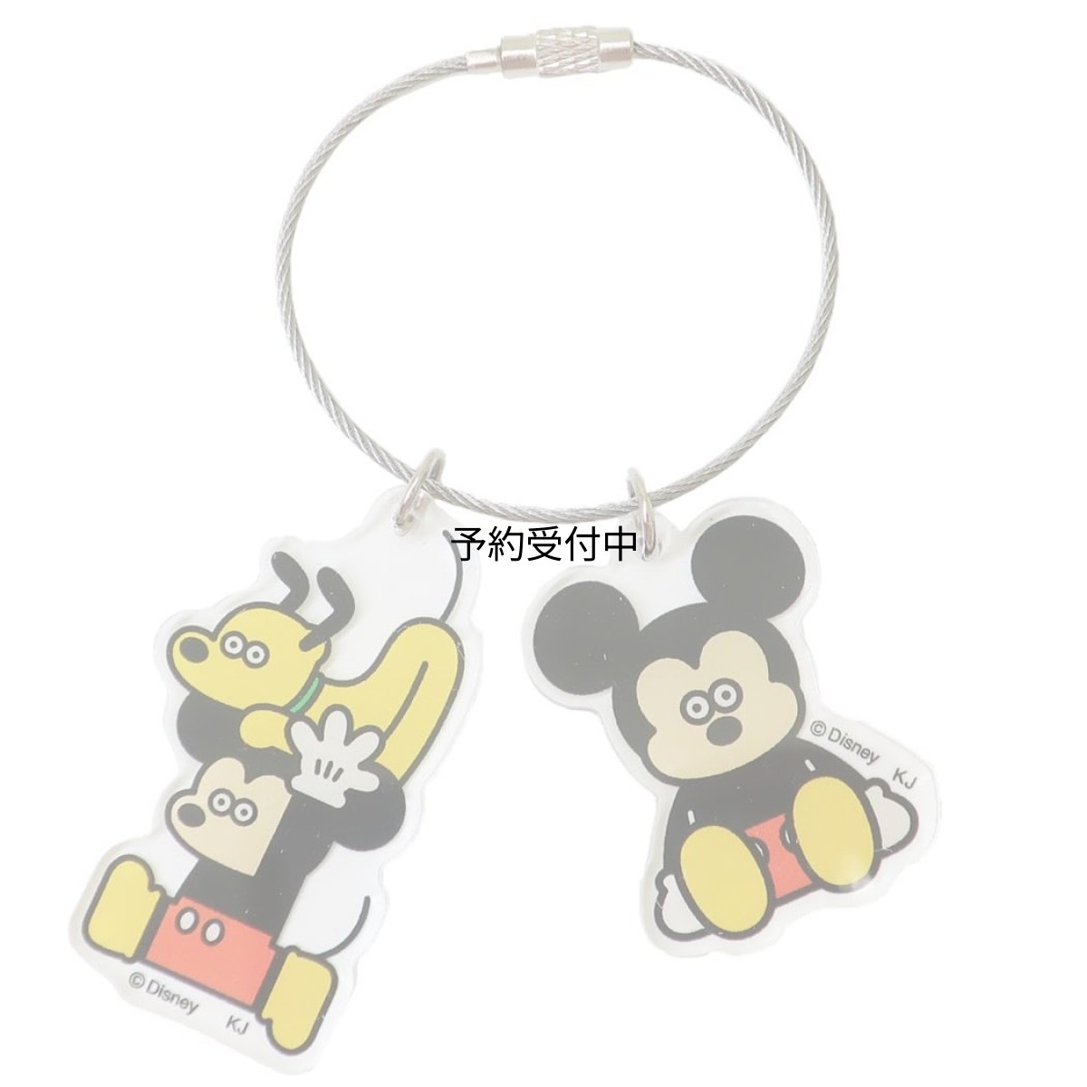画像1: ディズニー×松本セイジキーホルダーアクリルキーリング ミッキーマウス ディズニー (1)