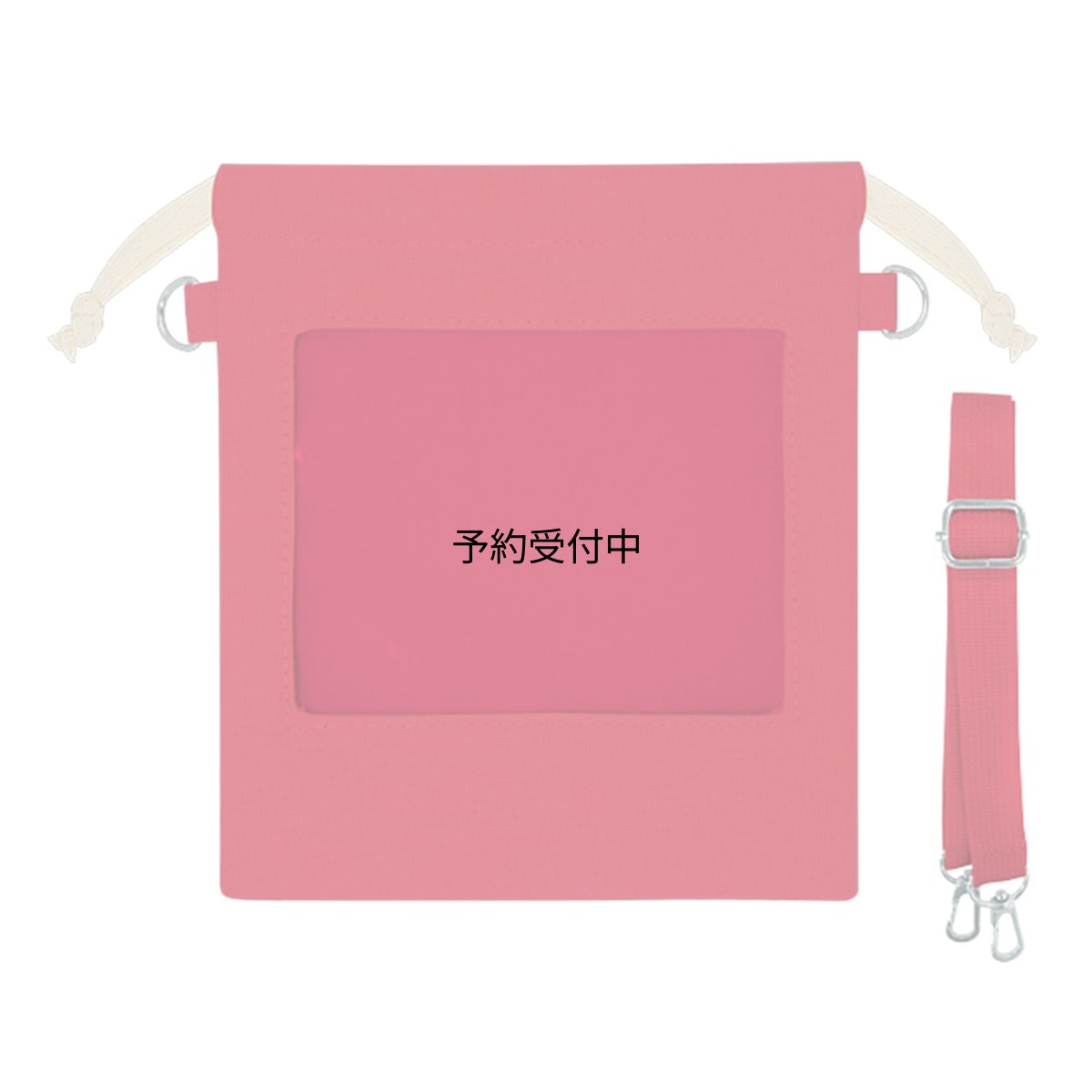 画像1: カミオジャパン 巾着 推しぬいマチ付き巾着 レッド ２２５９６５ (1)