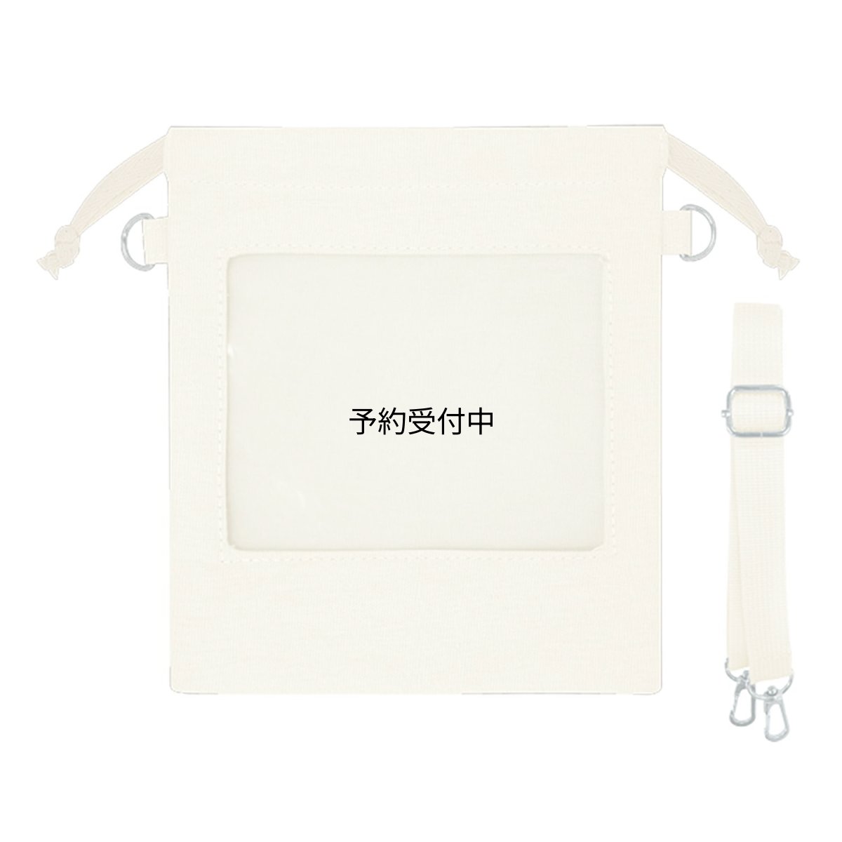画像1: Ｋａｍｉｏｊａｐａｎ 巾着 カミオジャパン巾着 推しぬいマチ付き巾着 ２２５９７１ アイボリー (1)