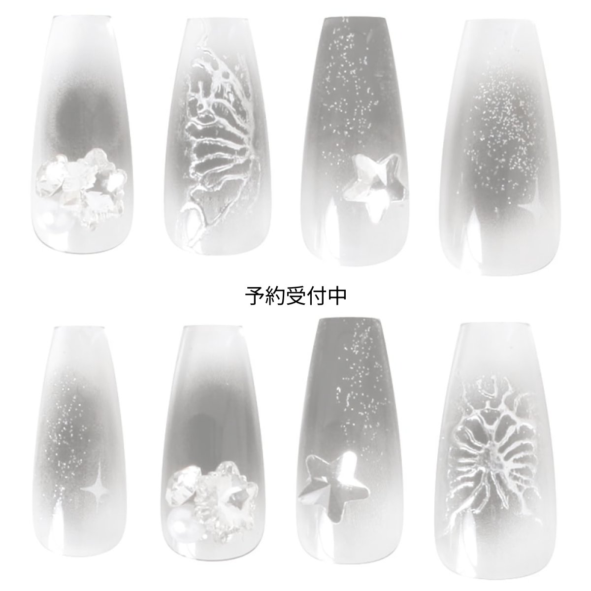 画像1: カミオジャパン ネイルチップ ロングスクエアタイプ ＳＨＥＥＲ ＢＬＡＣＫ ２２６２１３ (1)