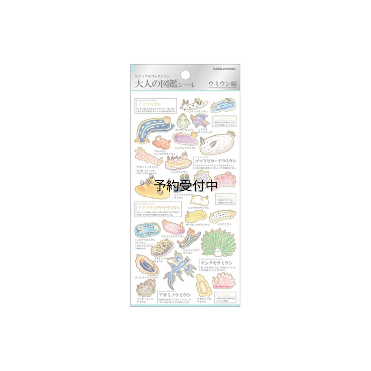 画像1: カミオジャパン シール 大人の図鑑シール ウミウシ ２２６３３９ (1)