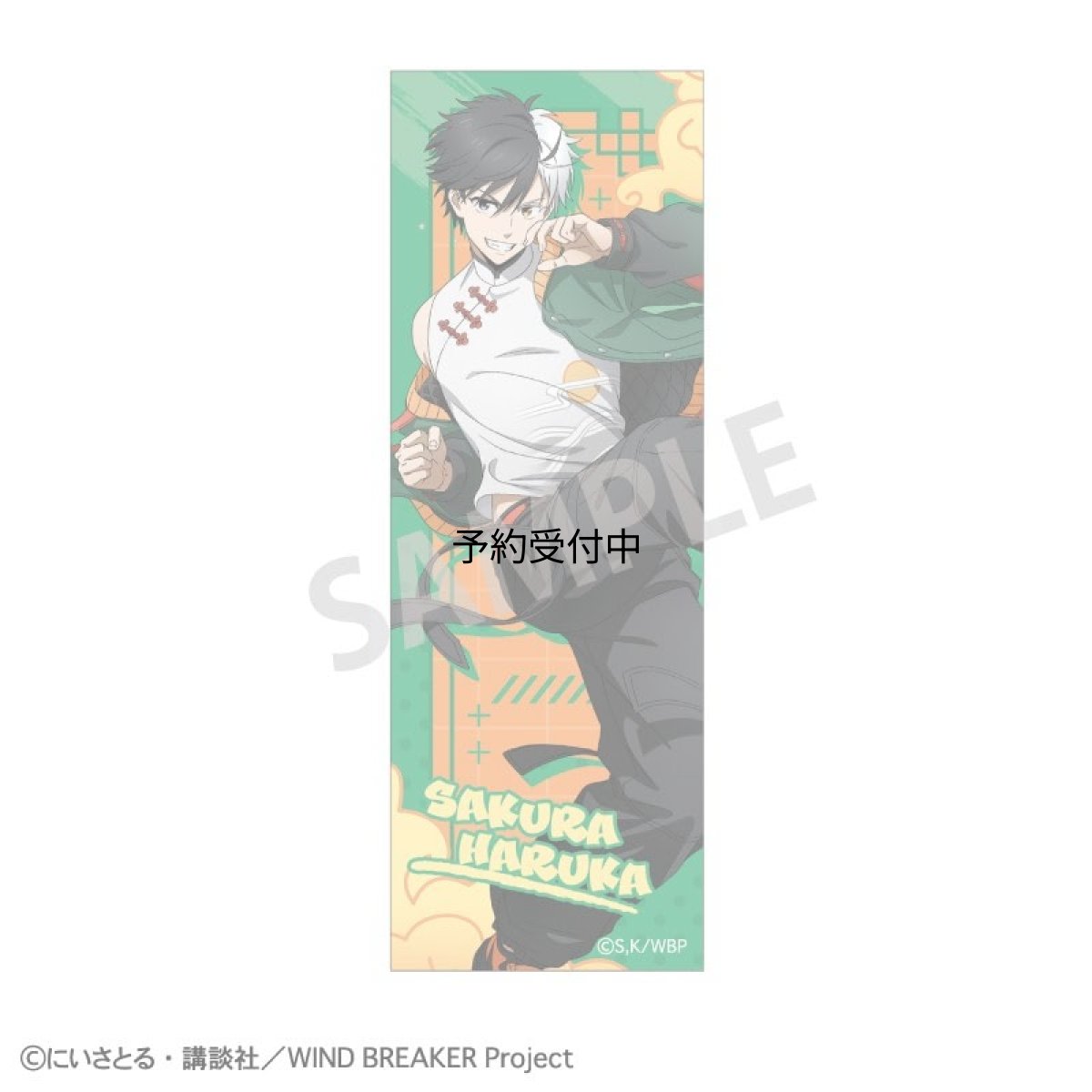 画像1: ＷＩＮＤ ＢＲＥＡＫＥＲ ロングスクエア缶バッジ 桜遥 チャイナアクション (1)