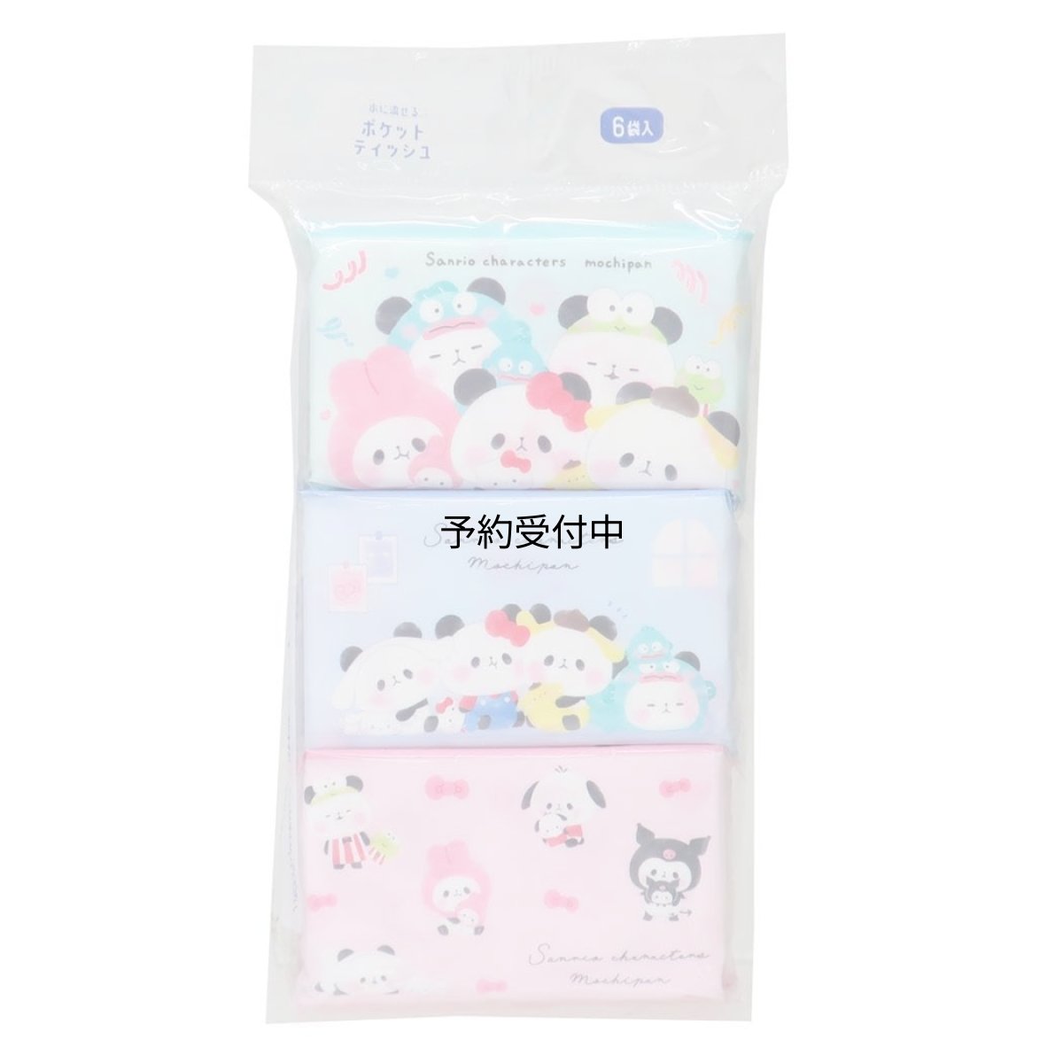 画像1: サンリオ×もちもちぱんだティッシュポケットティッシュ なりきり (1)