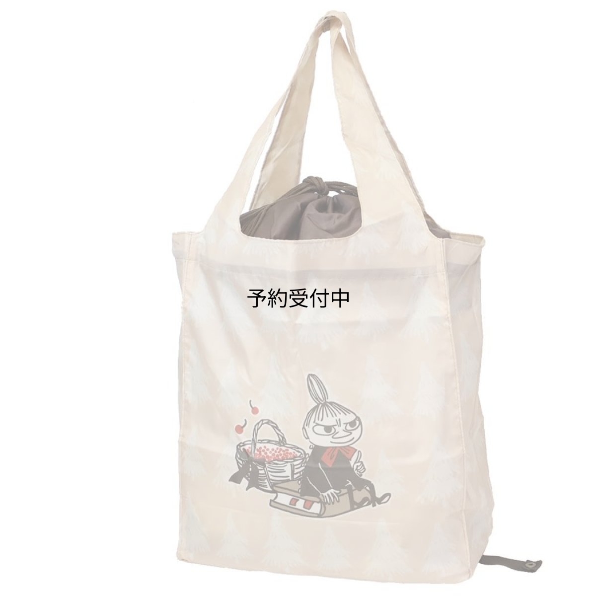 画像1: カミオジャパン ムーミンエコバッグワイド底板付エコバッグ ｉｎ ｔｈｅ ｆｏｒｅｓｔ 北欧 (1)
