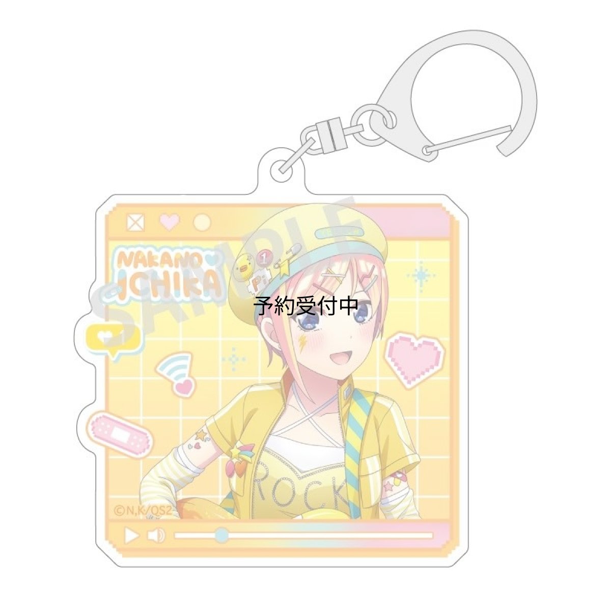 画像1: カミオジャパン 五等分の花嫁＊ アクリルキーホルダー 中野一花 配信者なりきり (1)