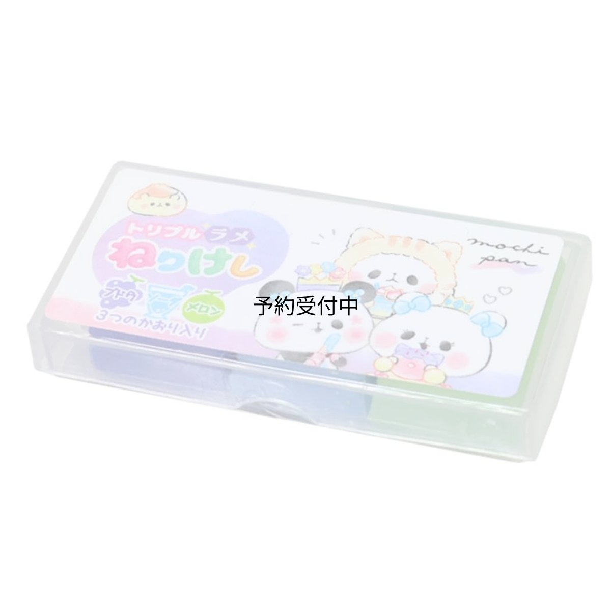 画像1: もちもちぱんだ消しゴムトリプルラメねりけし カミオジャパン 新学期準備文具 かわいい グッズ 通販 (1)