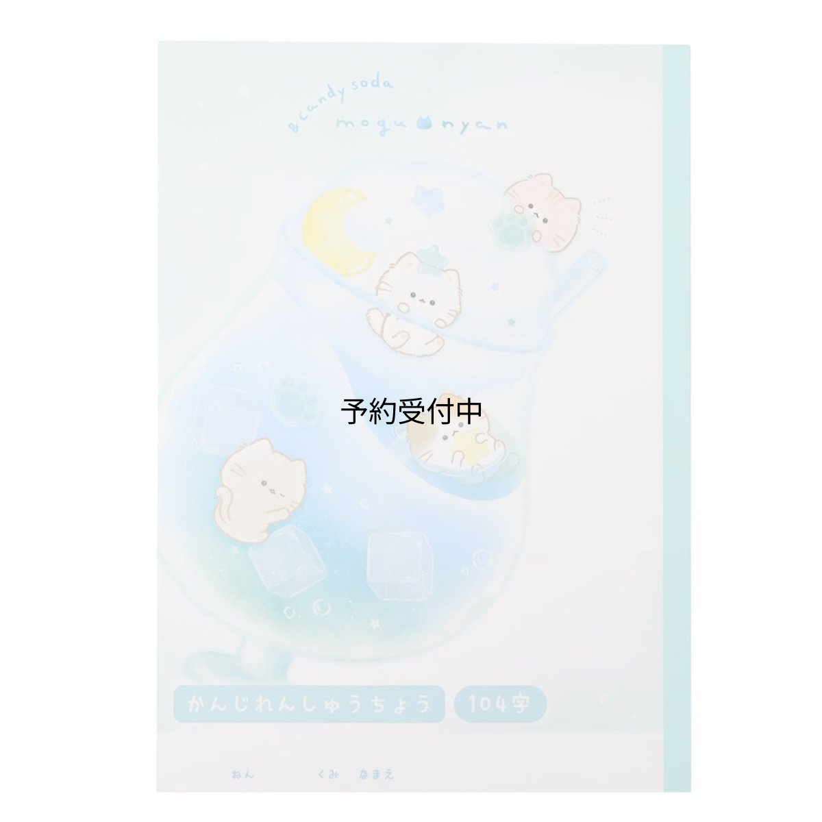画像1: カミオジャパン ノート Ｂ５ 漢字練習帳 １０４字 もぐにゃんソーダ ２２８４７９ (1)