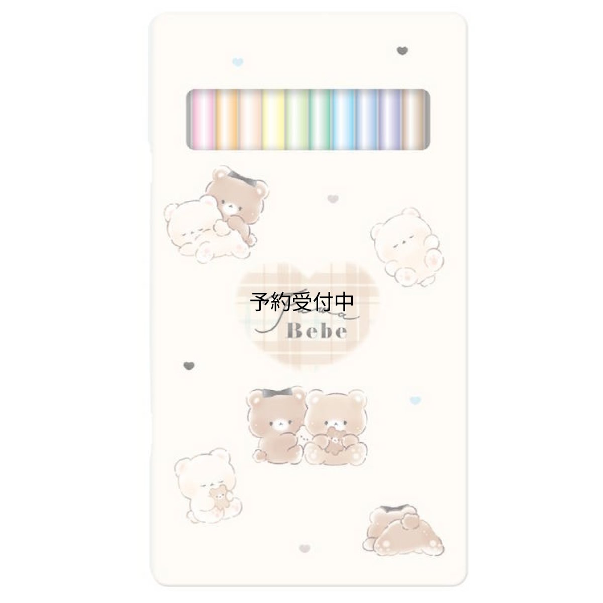 画像1: カミオジャパン フワベベ 缶ケース入り１２色色鉛筆 いろえんぴつ お絵描き道具 色塗 カラー鉛筆 新学期 ２８６２９０ (1)