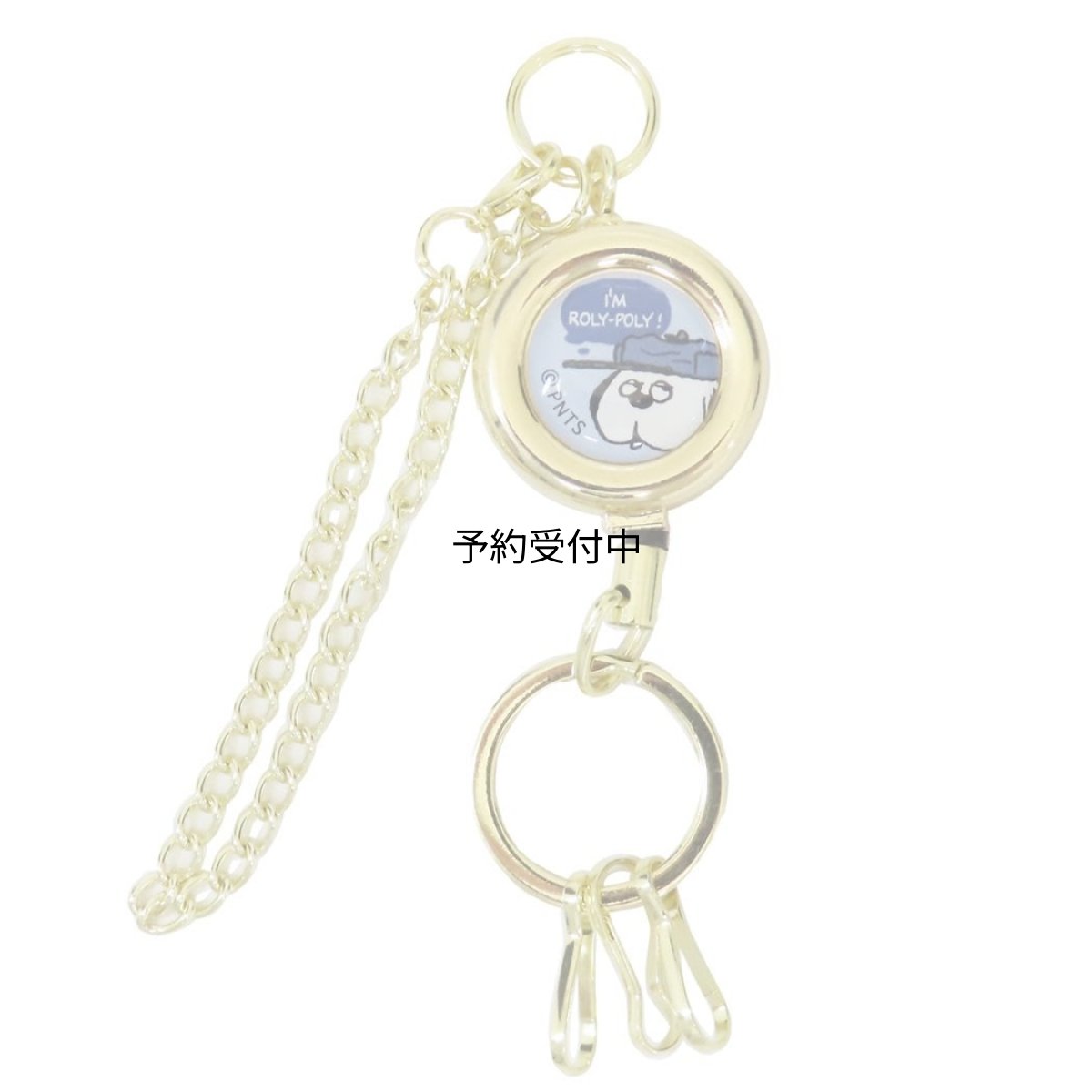 画像1: カミオジャパン スヌーピーキーリング長く伸びるリールチャーム フェイス オラフ ピーナッツ (1)