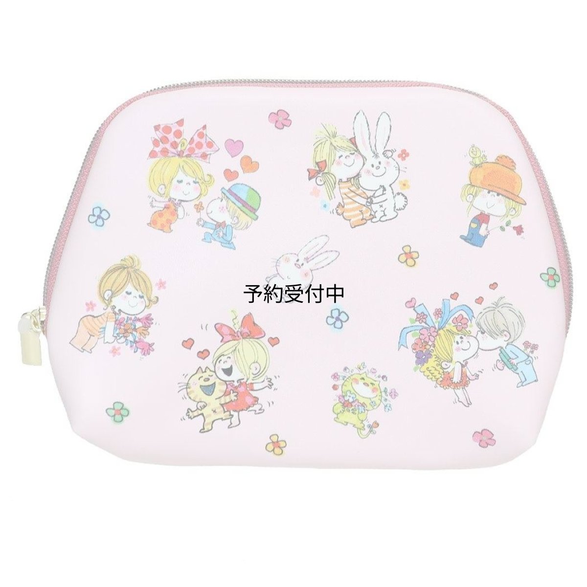 画像1: 水森亜土ミニポーチテッシュポーチ フレンズ カミオジャパン 小物入れ キャラクター グッズ 通販 (1)