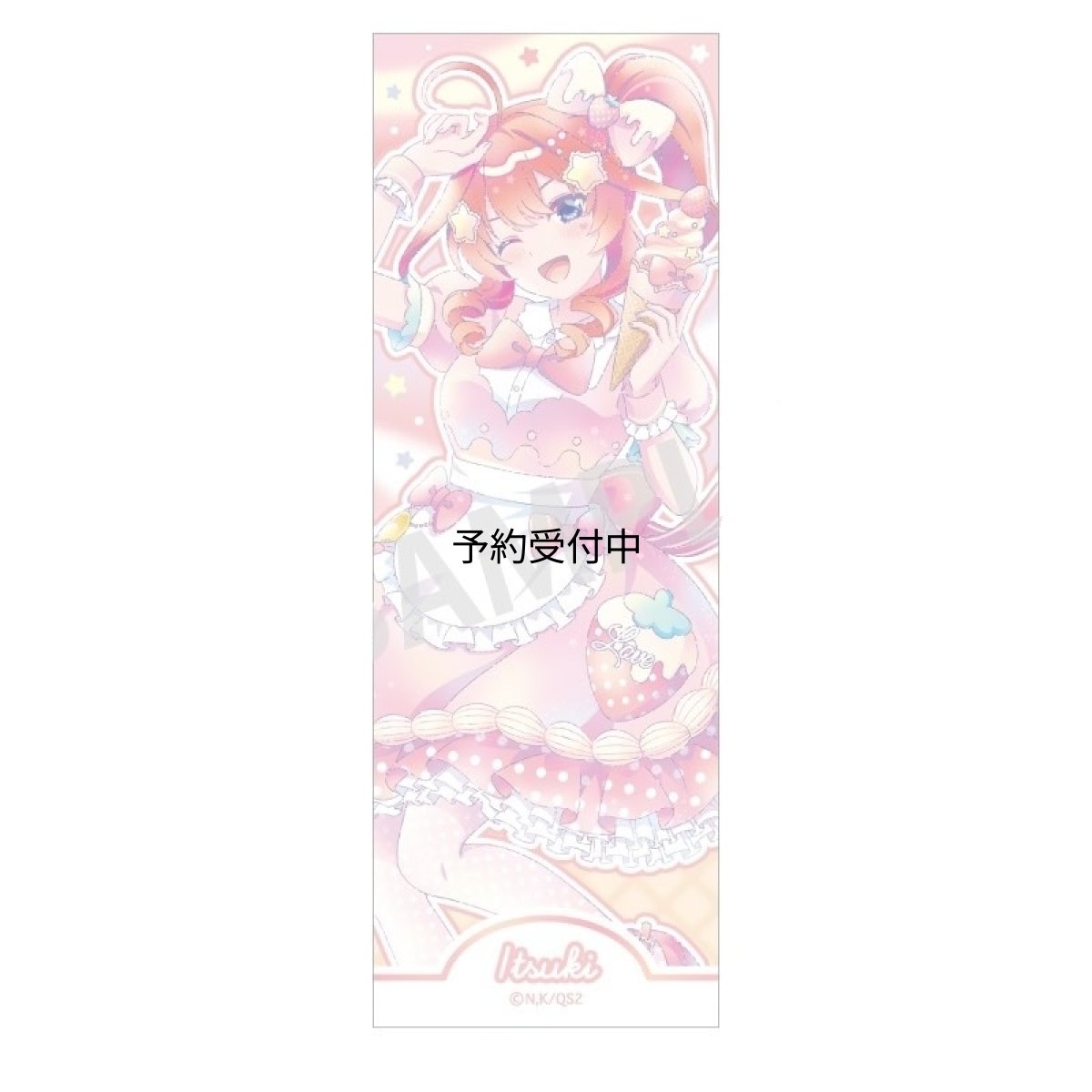 画像1: 五等分の花嫁＊ ロングスクエア缶バッジ 中野五月 アイス屋さん カミアニＴＯＵＣＨ (1)
