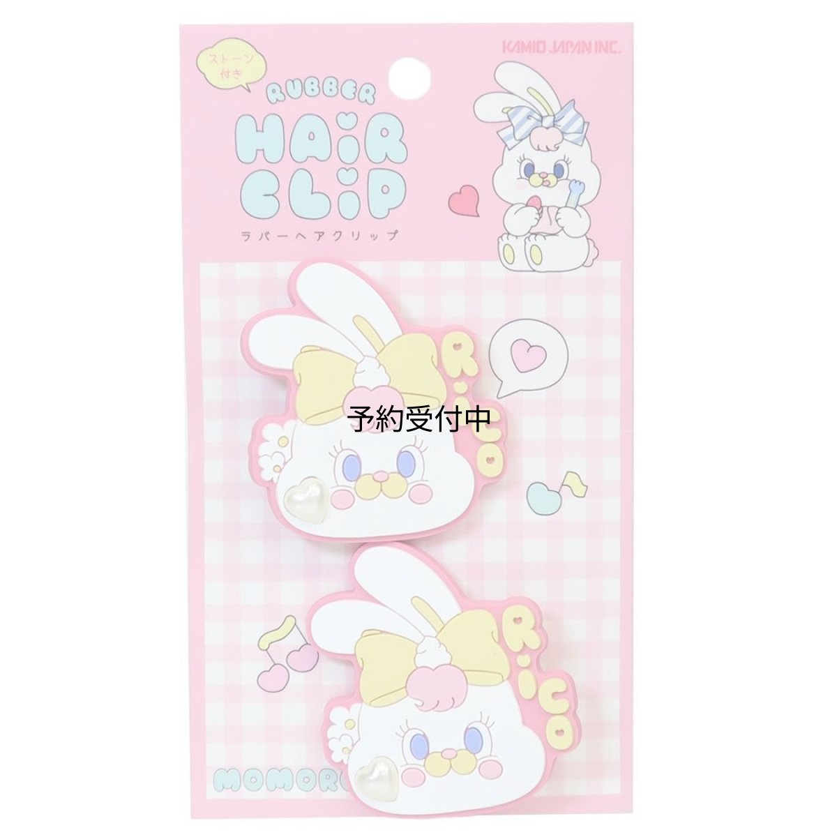 画像1: モモレイヘアアクセサリーストーン付きヘアクリップ ＲＩＣＯ ＭＯＭＯＲＥＩ (1)