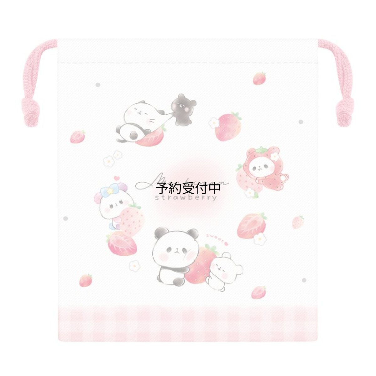画像1: カミオジャパン 巾着袋 マチ付き巾着 もちもちぱんだ ２２９７９２ (1)