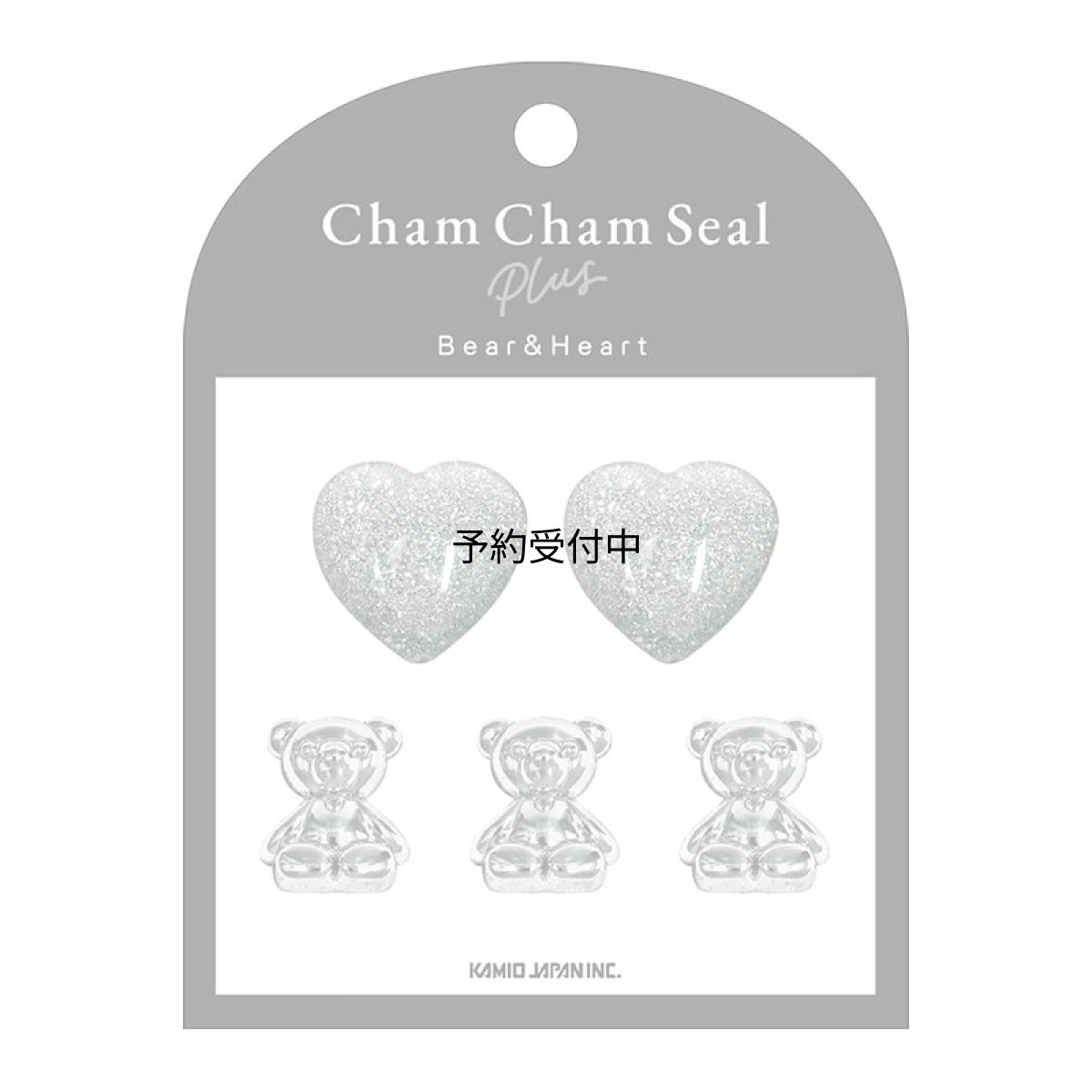 画像1: カミオジャパン ステッカー ＣＨＡＭ ＣＨＡＭ ＳＥＡＬ ＰＬＵＳ ベアー＆ハート ２３０３５５ (1)