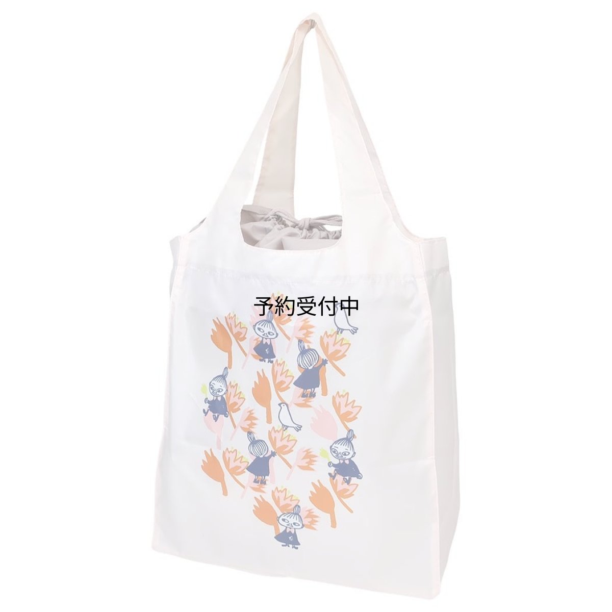 画像1: カミオジャパン ムーミンエコバッグワイド底板付エコバッグ ＬＭＦ２６ ｂｅｉｇｅ 北欧 (1)