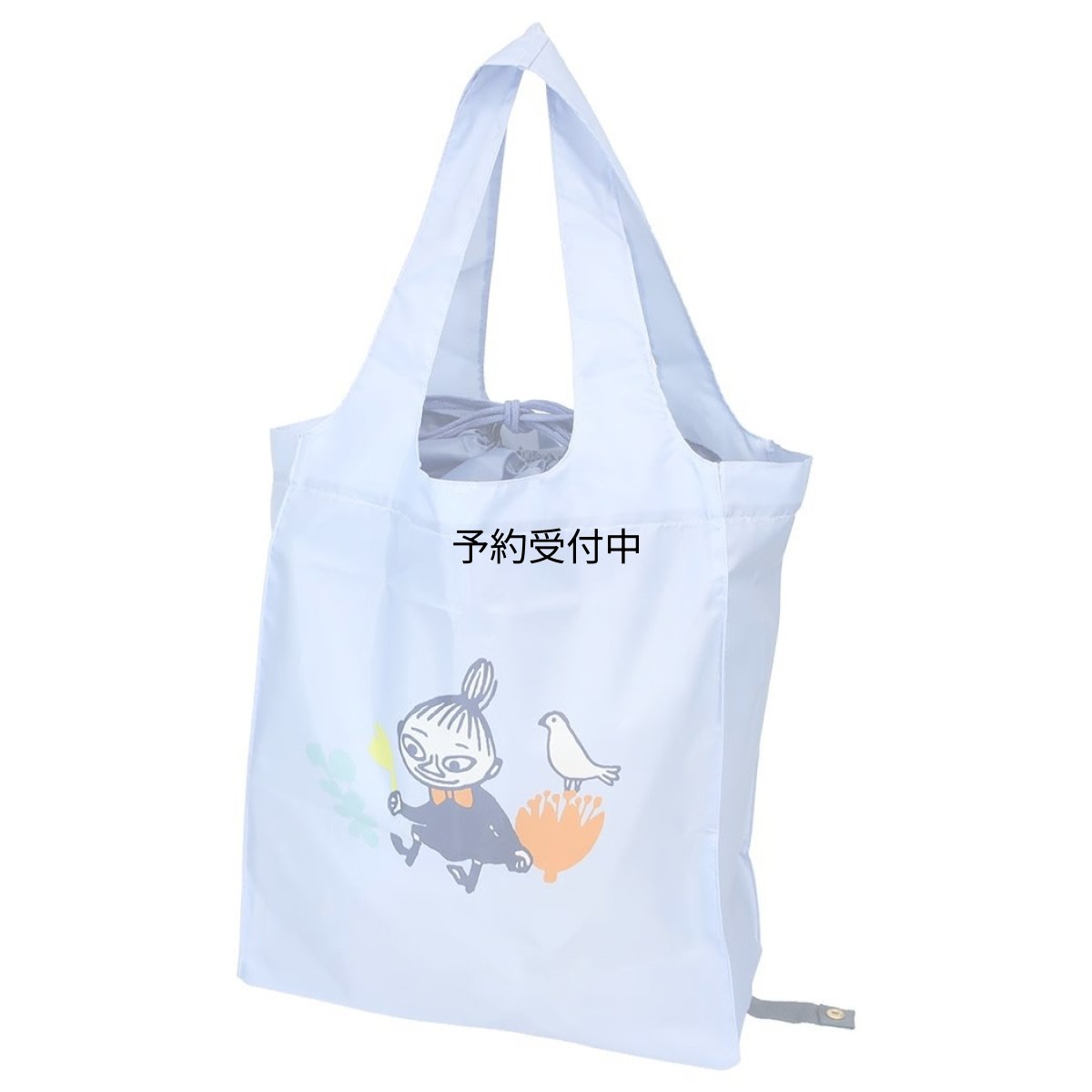 画像1: カミオジャパン ムーミンエコバッグワイド底板付エコバッグ ＬＭＦ２６ ｂｌｕｅ 北欧 (1)