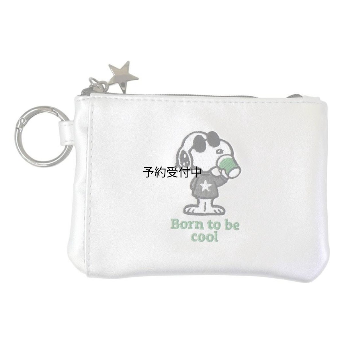 画像1: カミオジャパン スヌーピーパスポーチコイン＆パスケース ジョークール Ｂｏｒｎ ｔｏ ｂｅ ｃｏｏｌ ピーナッツ (1)