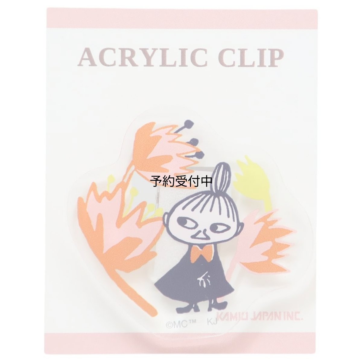 画像1: ムーミンクリップアクリルクリップ ＬＭＦ２６ ピンク 北欧 (1)