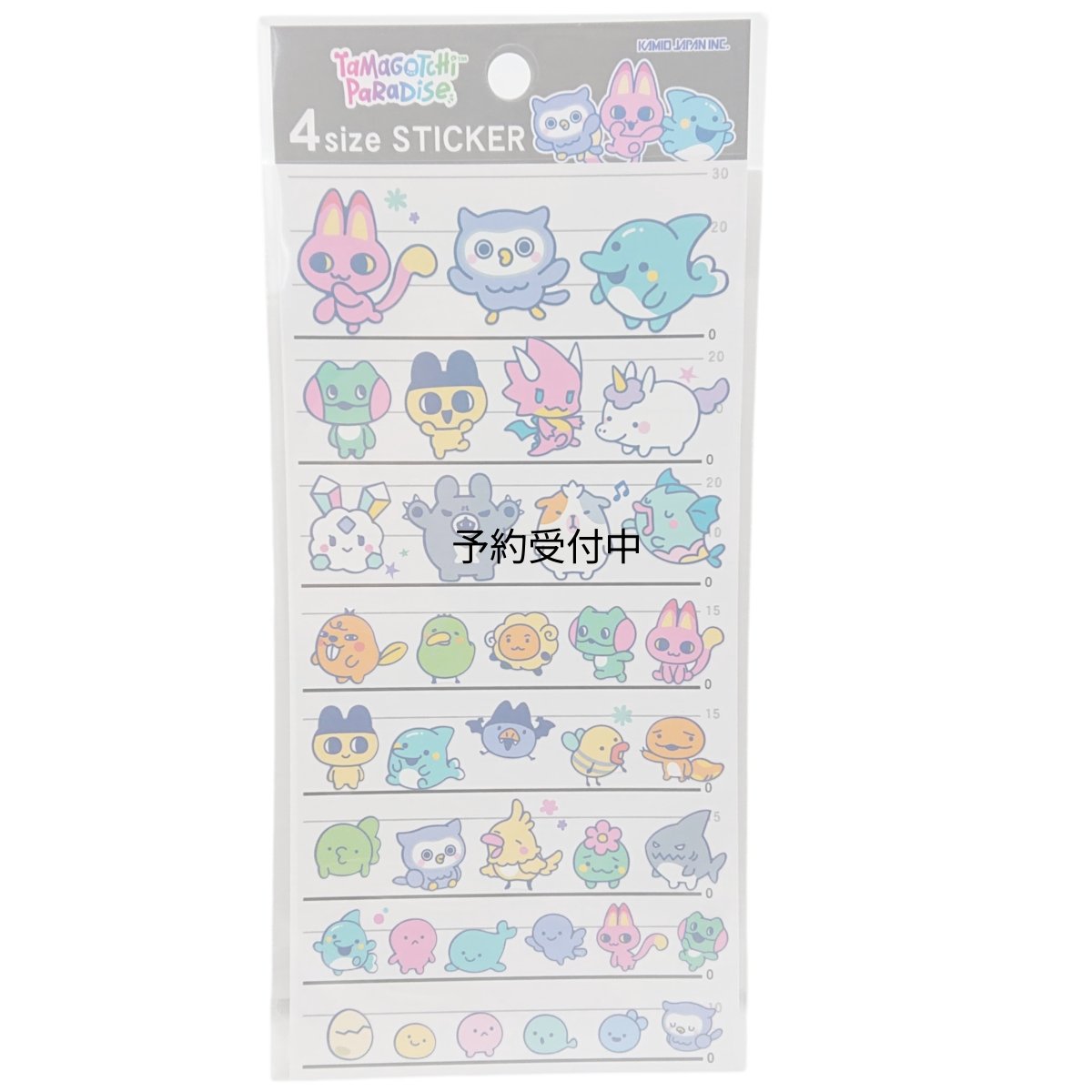 画像1: カミオジャパン たまごっちパラダイス ４サイズステッカー パラダイスＢ キャラクターシール ２３０８４８ (1)