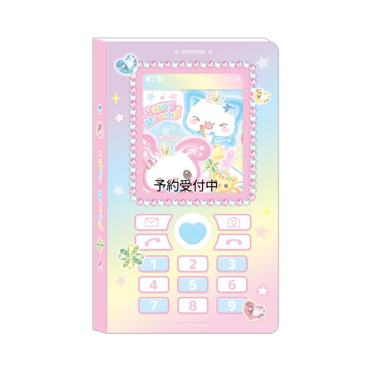 画像1: カミオジャパン メモ ガラケー風窓あきメモ 平成ファンシー ハッピーマーチ ２３０８６８ (1)