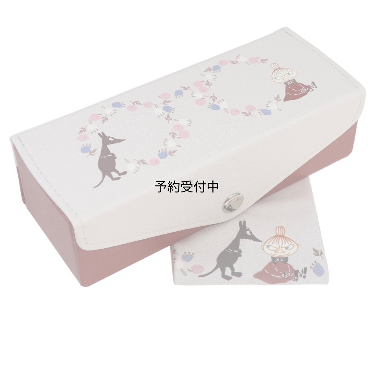 画像1: カミオジャパン ムーミン 眼鏡ケース クロス付２個入るメガネケース めがねシルエット 北欧 (1)