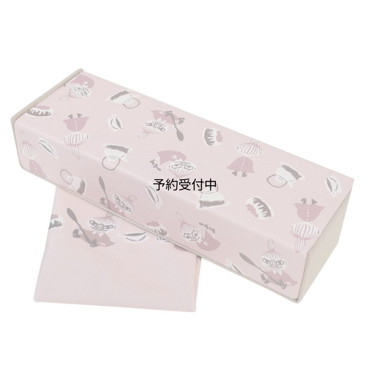 画像1: カミオジャパン ムーミン 眼鏡ケース クロス付スタンドにもなるメガネケース お茶会タイム 北欧 (1)