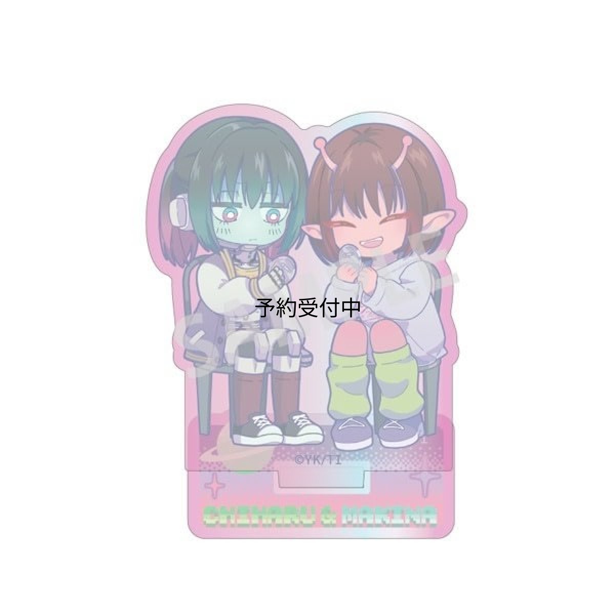 画像1: 銀河特急 ミルキー☆サブウェイ オーロラミニアクリルスタンド チハル＆マキナ (1)