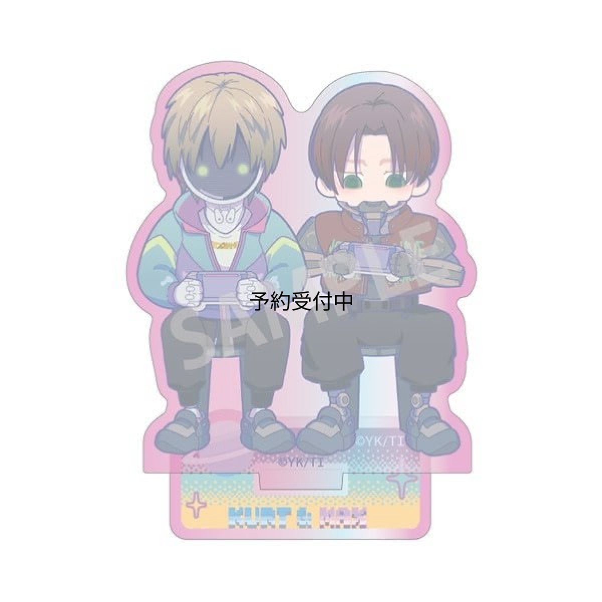 画像1: 銀河特急 ミルキー☆サブウェイ オーロラミニアクリルスタンド カート＆マックス (1)