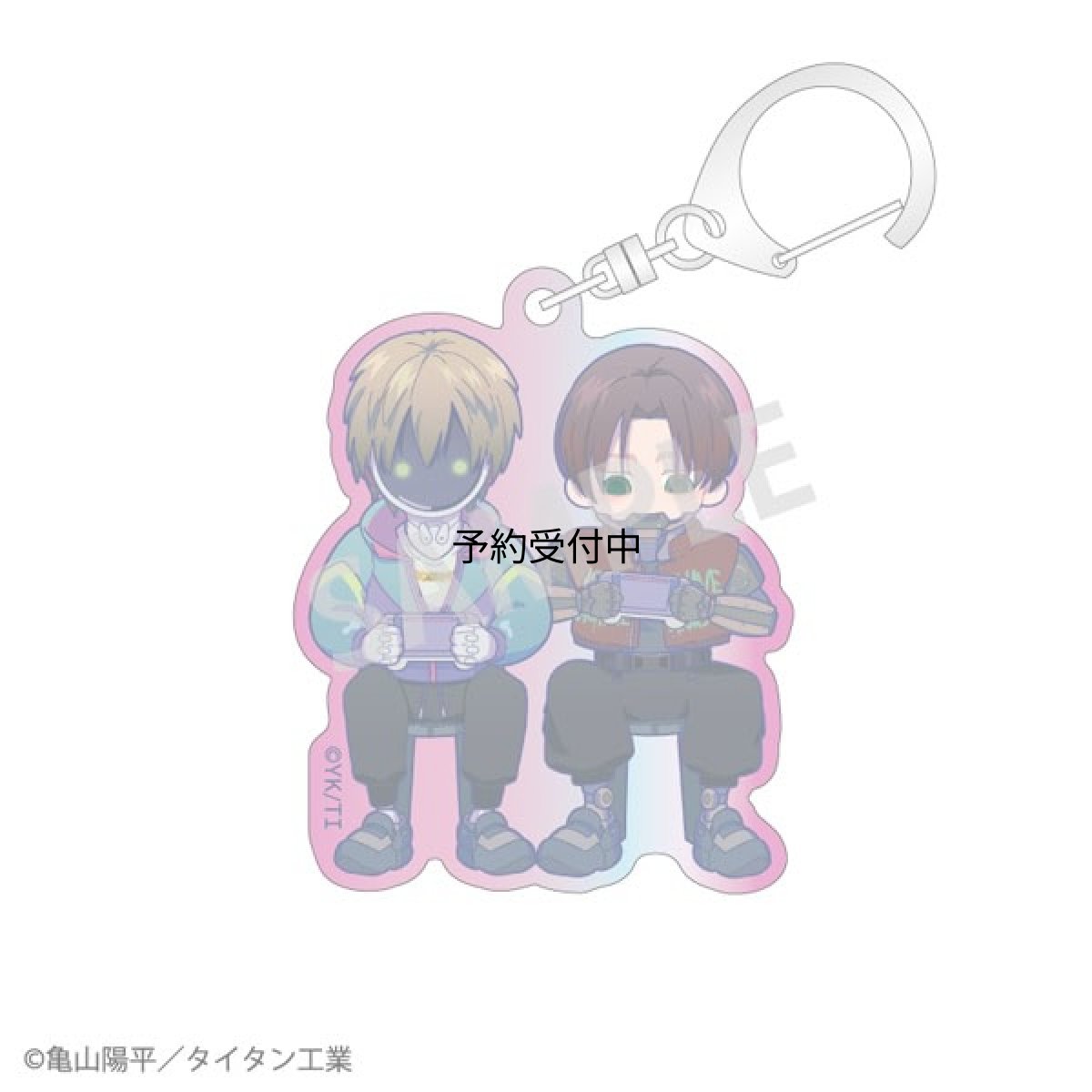 画像1: カミオジャパン 銀河特急 ミルキー☆サブウェイ オーロラアクリルキーホルダー カート＆マックス (1)