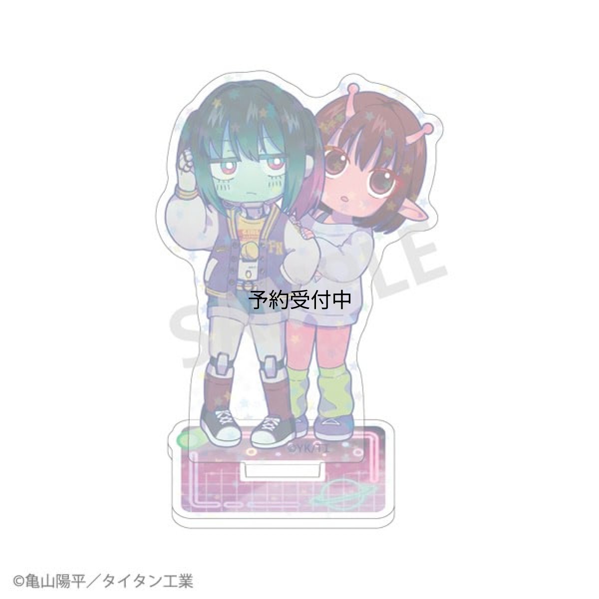 画像1: 銀河特急 ミルキー☆サブウェイ ホログラムミニアクリルスタンド チハル＆マキナ 描き起こし第２弾 (1)