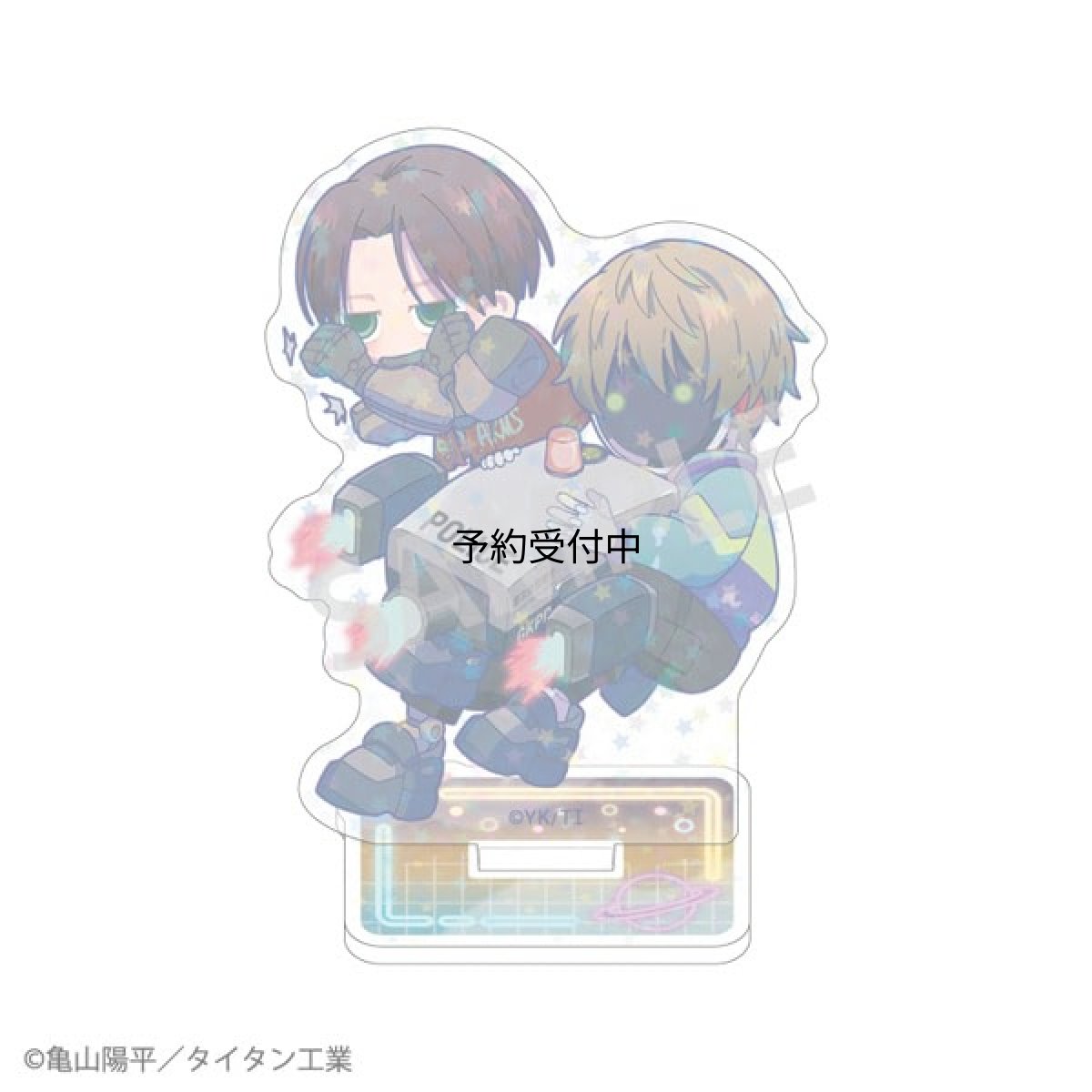 画像1: 銀河特急 ミルキー☆サブウェイ ホログラムミニアクリルスタンド カート＆マックス 描き起こし第２弾 (1)