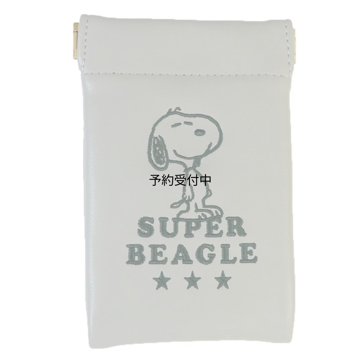 画像1: スヌーピー ミニポーチ ばね口ポーチ ＳＵＰＥＲ ＢＥＡＧＬＥ ピーナッツ カミオジャパン (1)