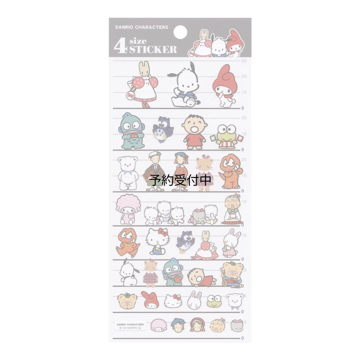 画像1: サンリオキャラクターズシールシート４サイズステッカー ４ＳＩＺＥ ＳＴＩＣＫＥＲ ２ サンリオ (1)