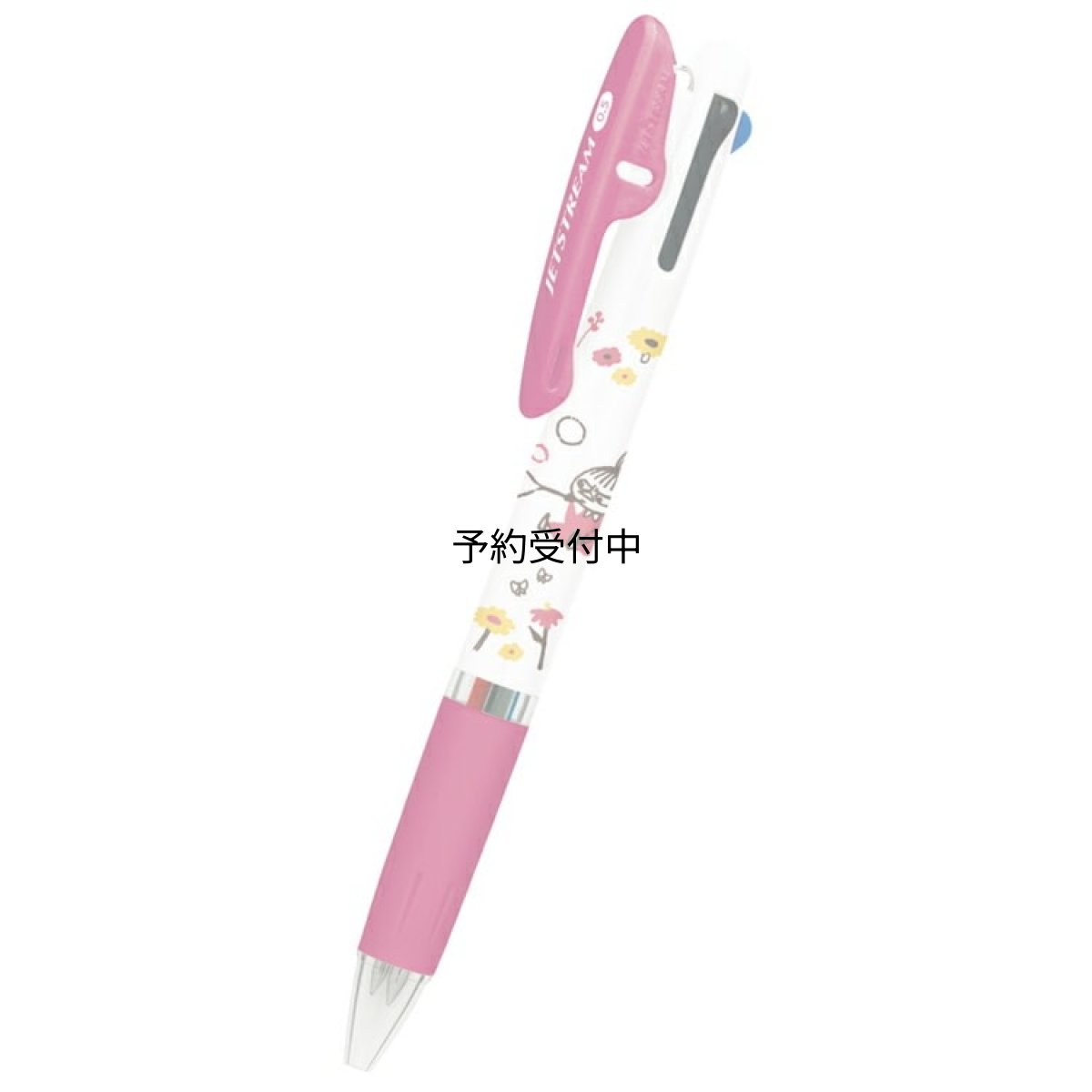 画像1: カミオジャパン ムーミン ジェットストリーム３色ボールペン０．５ｍｍ リトルミイ お花いっぱい ０４７４９４ ＭＯＯＭＩＮ (1)