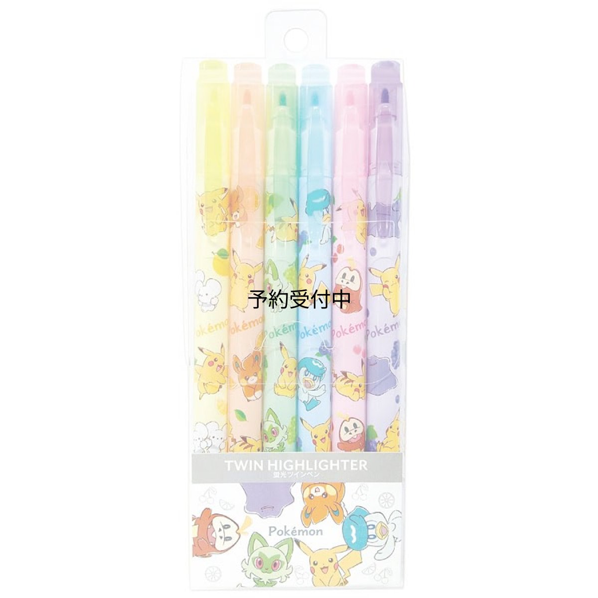 画像1: カミオジャパン ポケットモンスター 蛍光ツインペンセット ６色 ０５８０５６ 文房具コレクション (1)