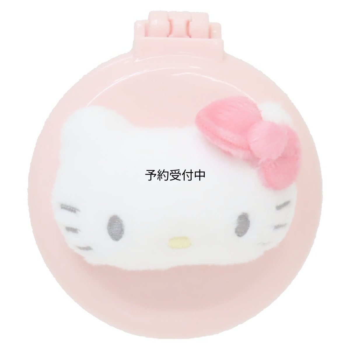 画像1: サンリオ ふわぬいミラーブラシ ハローキティ (1)