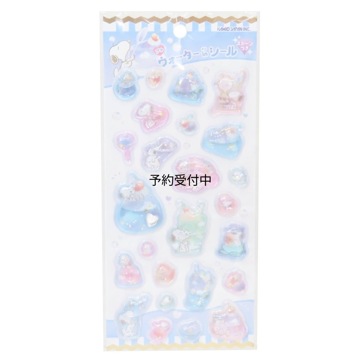 画像1: スヌーピーシールシートプチウォーターＩＮシールピーナッツ (1)