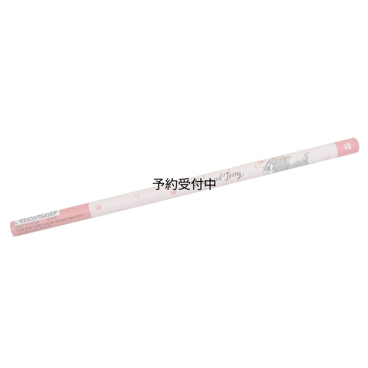 画像1: トムとジェリーえんぴつ鉛筆ＨＢ ハートちらし ヨコ ワーナーブラザース (1)