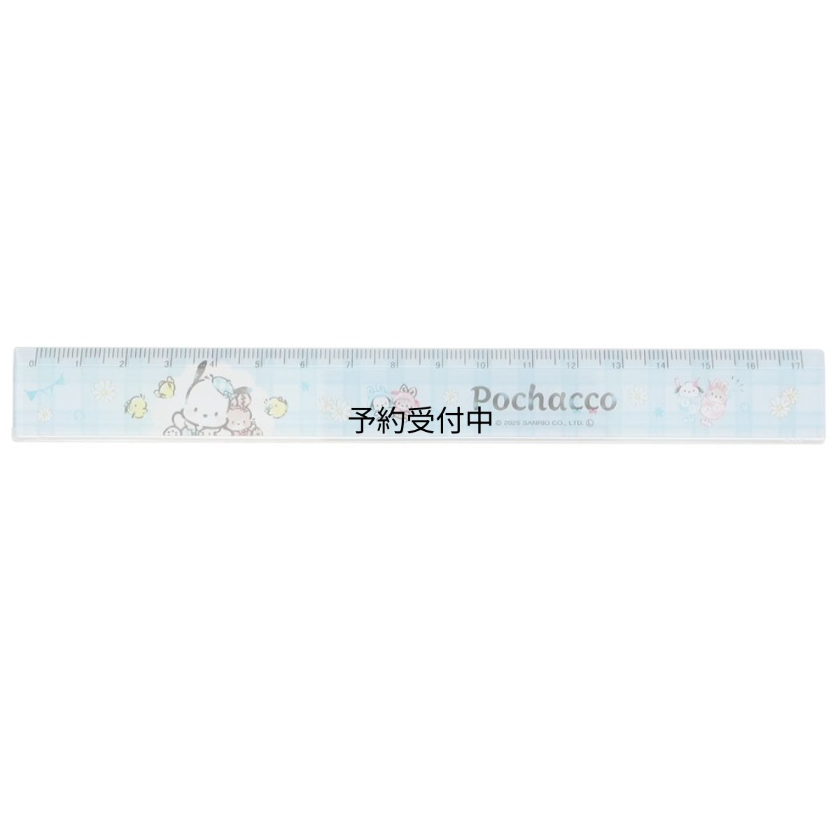 画像1: カミオジャパン ポチャッコ スリム１７ｃｍ定規 チェックルック じょうぎ スケール 新学期 ０６８７３４ (1)