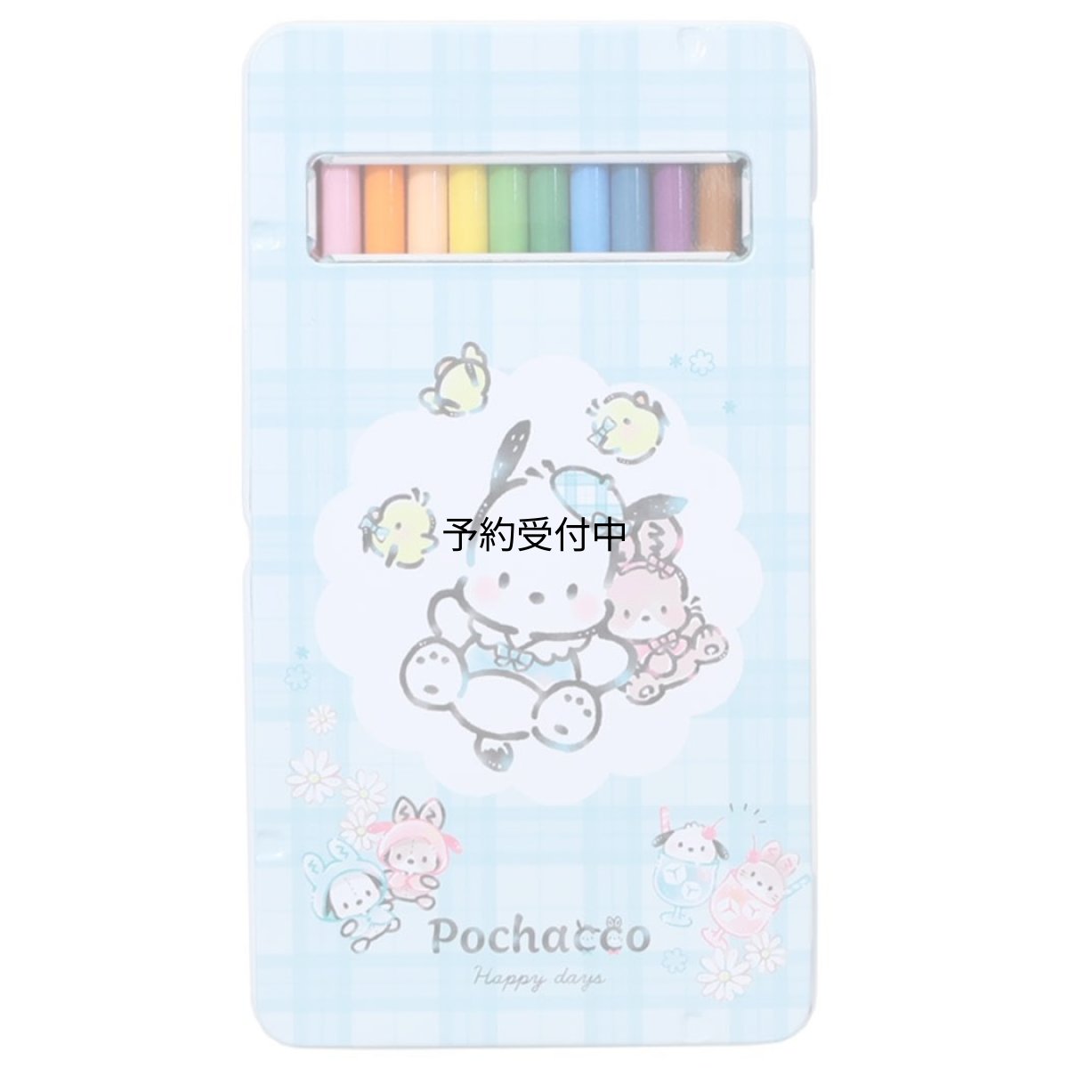画像1: サンリオ ポチャッコ １２色いろえんぴつ チェックルック (1)