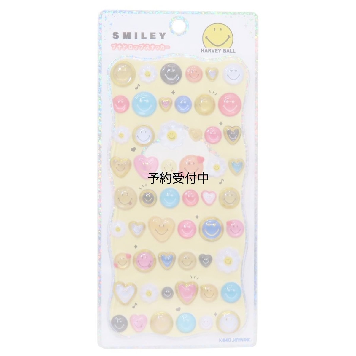 画像1: スマイリーフェイスシールシートプチドロップステッカーＳｍｉｌｅｙ Ｆａｃｅ (1)