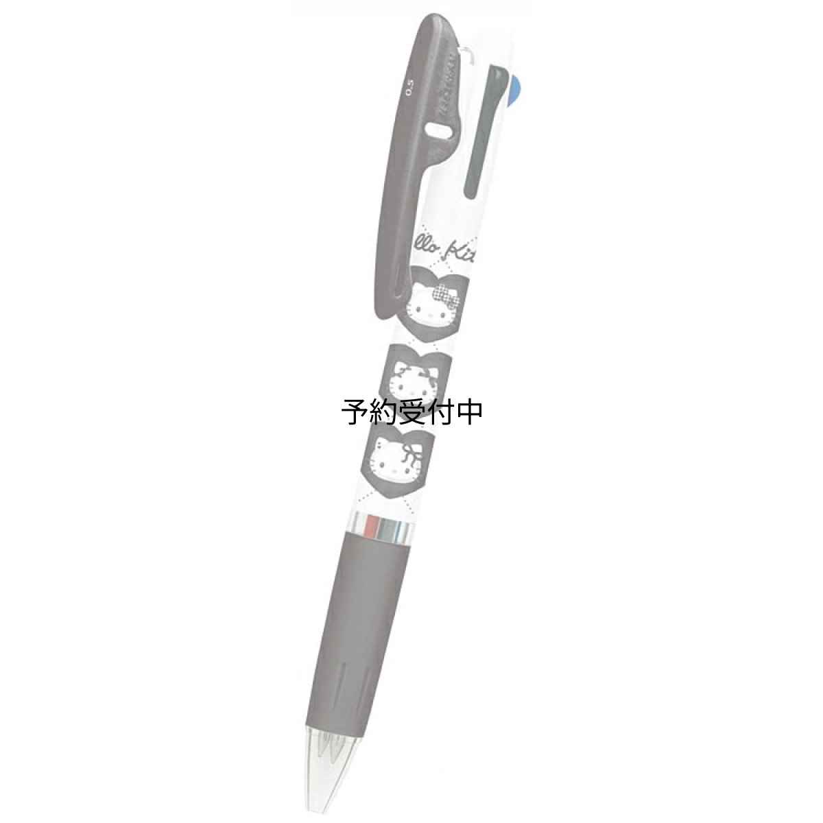 画像1: カミオジャパン ハローキティ ジェットストリーム３色ボールペン０．５ｍｍ モノクロ ０６９７９３ (1)