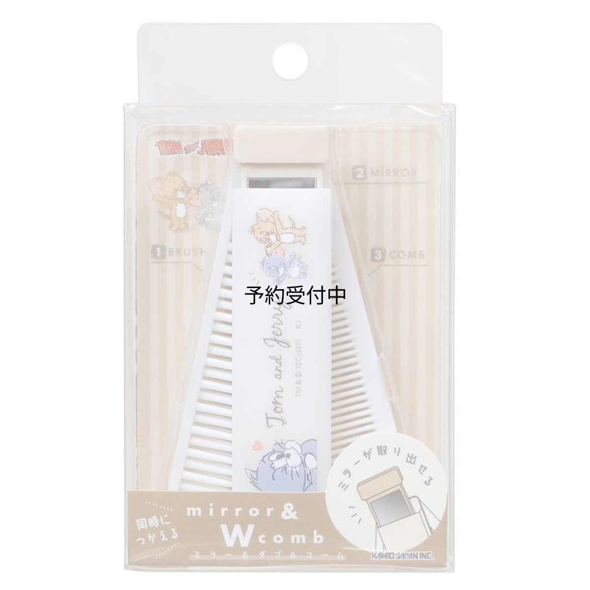 画像1: トムとジェリー身だしなみセットミラー＆ダブルコーム Ｄｏｏｄｌｅ ｔｏｕｃｈ ワーナーブラザース (1)