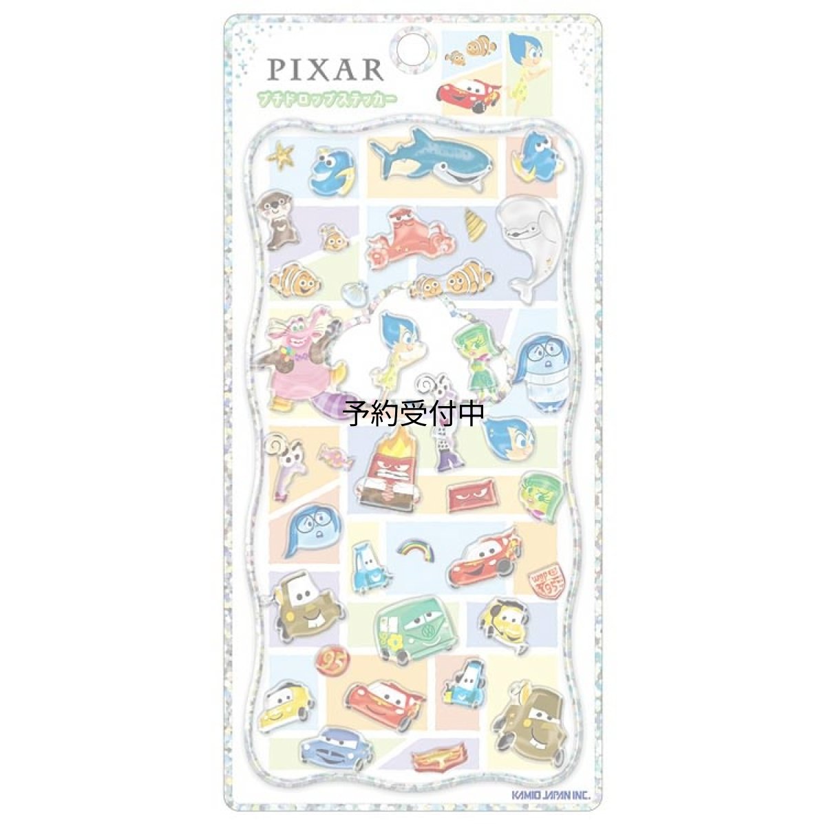 画像1: カミオジャパン ディズニーピクサーＭＩＸ プチドロップステッカー ０７０３１７ カーズ ニモ (1)