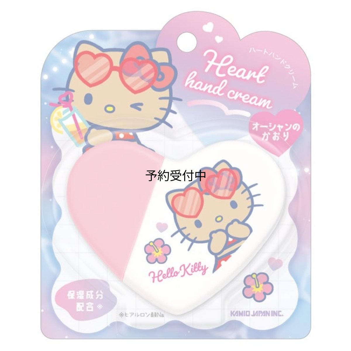 画像1: カミオジャパン ハローキティ ハートハンドクリーム 日焼け オーシャンの香り ０７２９９１ (1)