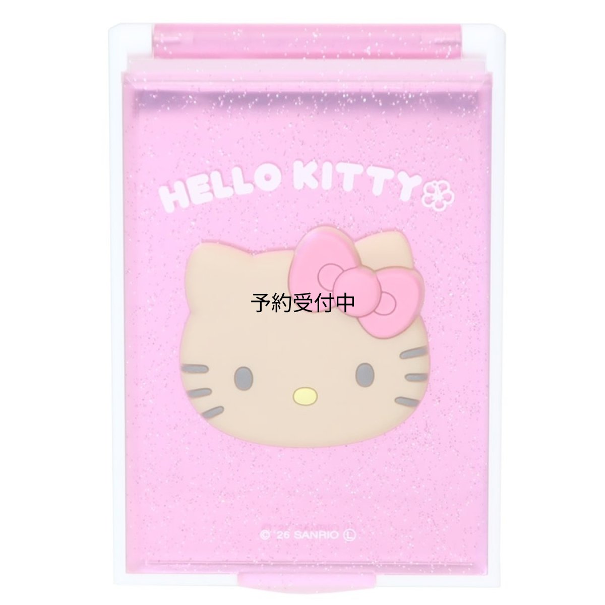 画像1: ハローキティ手鏡ぷっくりカードミラーＳ 日焼け サンリオ (1)