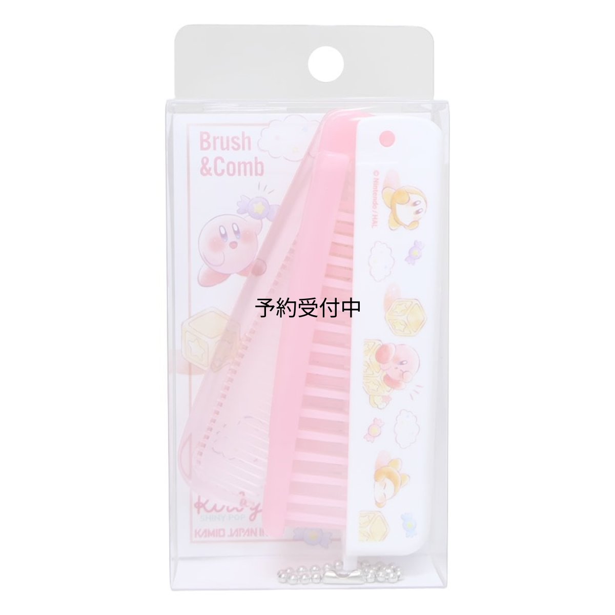 画像1: 星のカービィヘアブラシ折りたたみブラシ＆コーム ＰＵＰＵＰＵ ＲＡＩＮＹ？ ＤＡＹ (1)