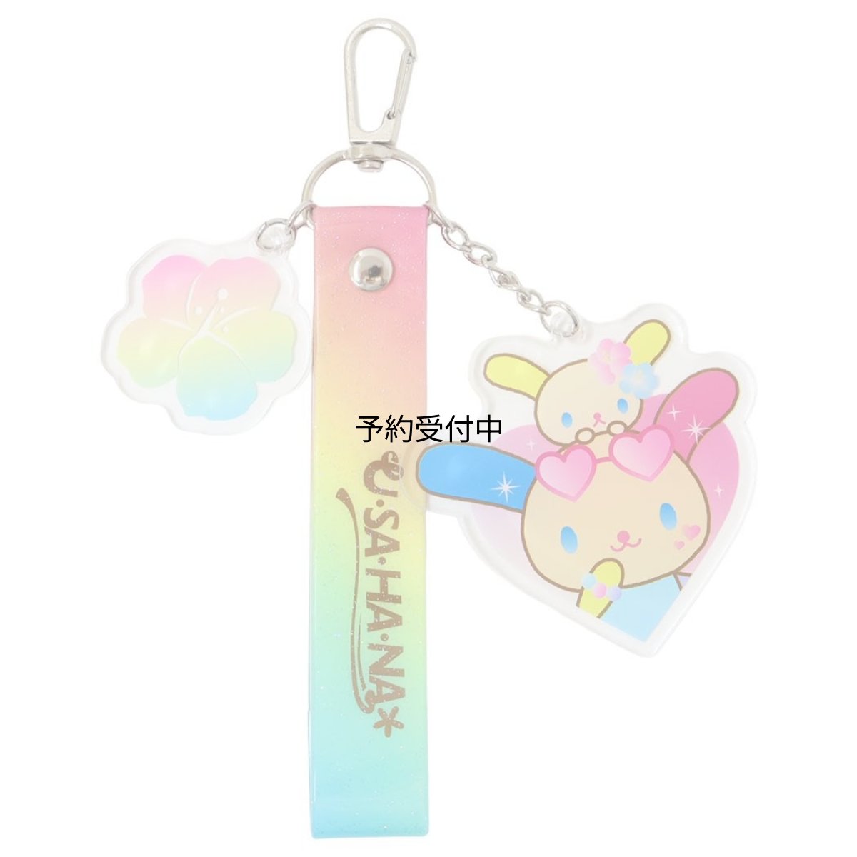 画像1: カミオジャパン ウサハナキーホルダーラメタグキーホルダー Ｋａｗａｉｉ Ｓｔｙｌｅ Ｔｉｍｅ サンリオ (1)