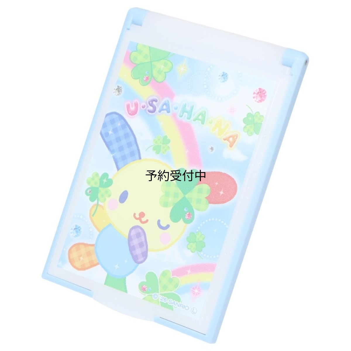 画像1: ウサハナ手鏡カードミラーＳ Ｈａｐｐｙ Ｃｌｏｖｅｒ Ｄａｙｓ サンリオ (1)